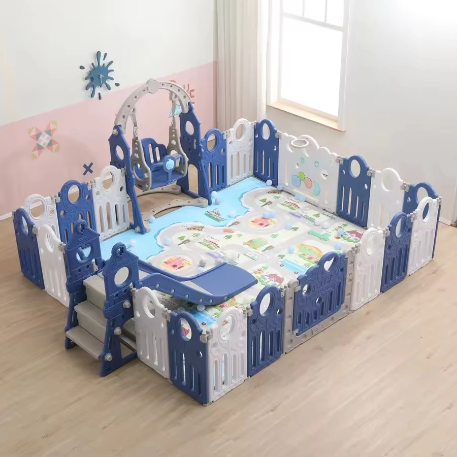 cartoon Baby Folding plastic fence for babyes