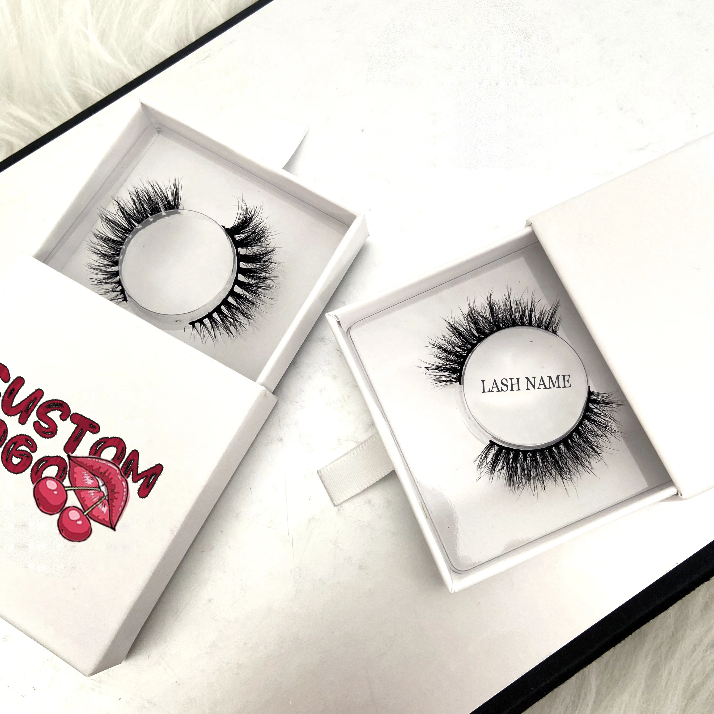 Hot selling full strip real mink lashes natural fluffy lash extension custom packaging real mink eyelash wholesale