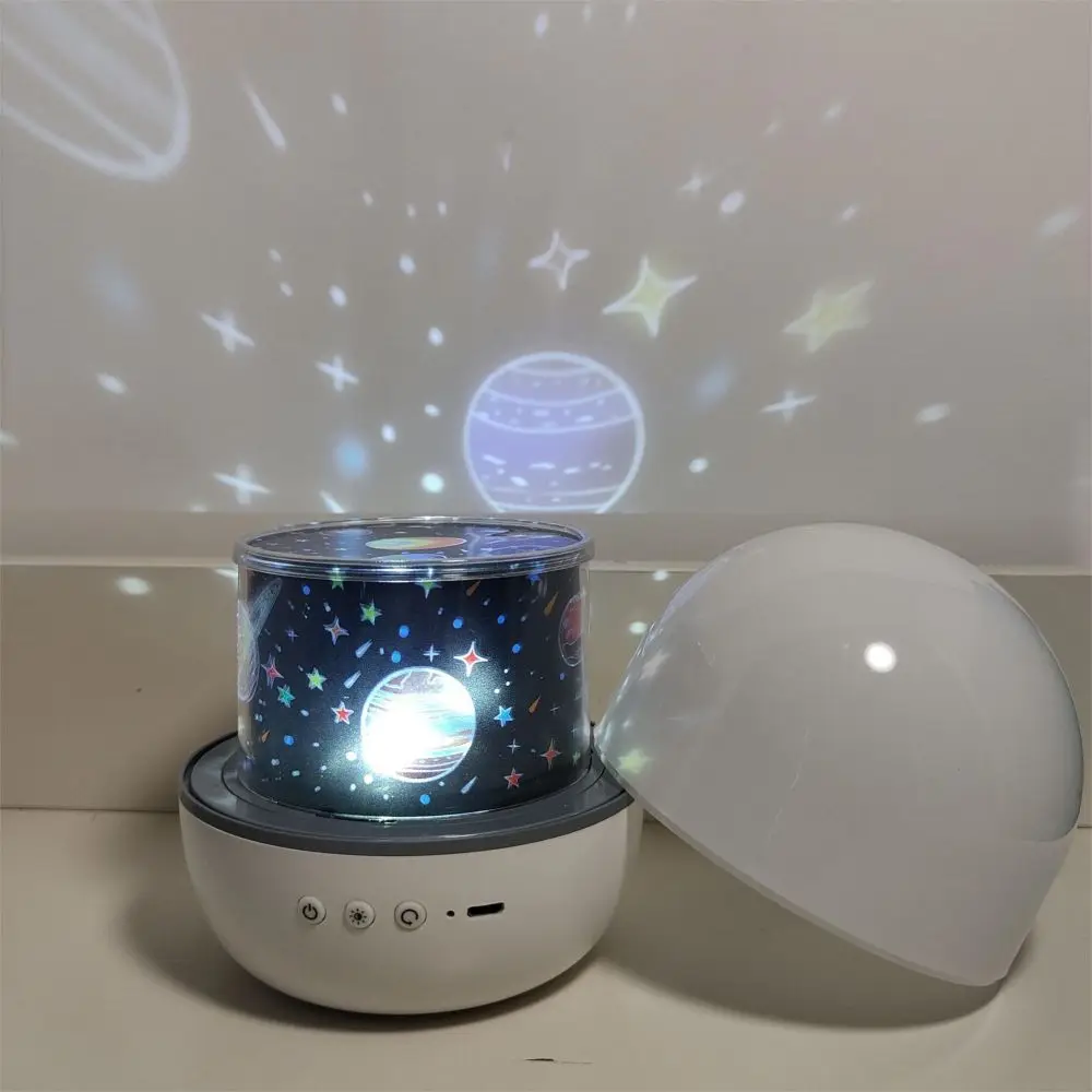 Special made led projection lamp 3*AAA battery plug-in star projector night light  with 6 projections