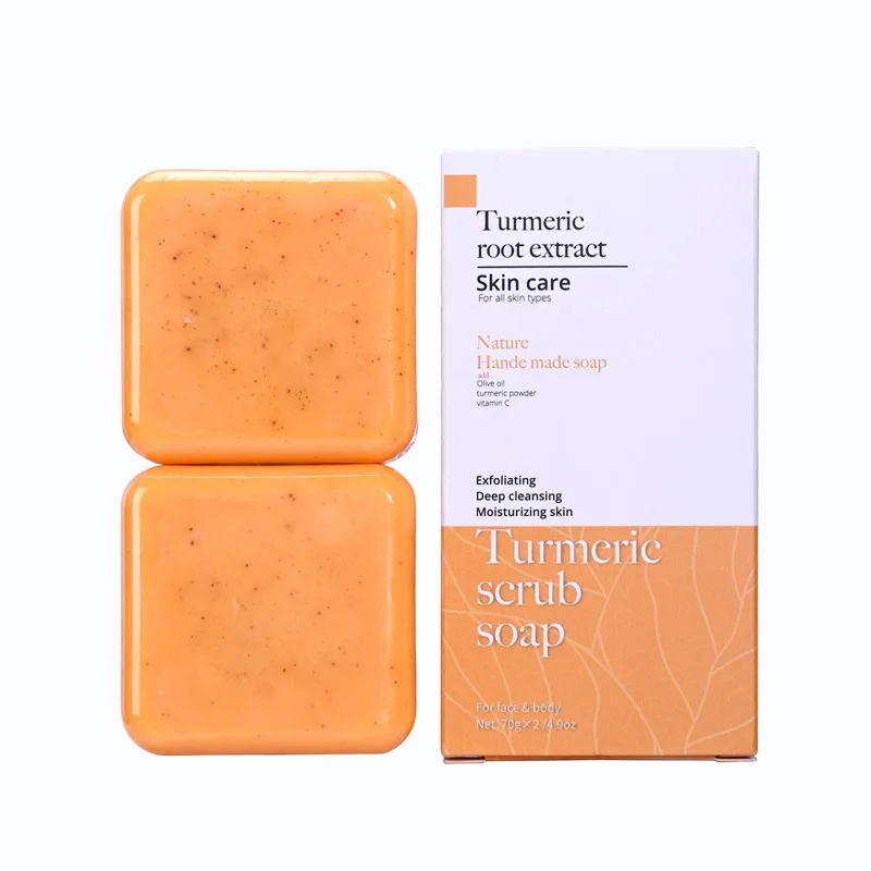 Fights Acne And Reduces Dark Spots Turmeric Soap With All Natural Gentle Cleanser