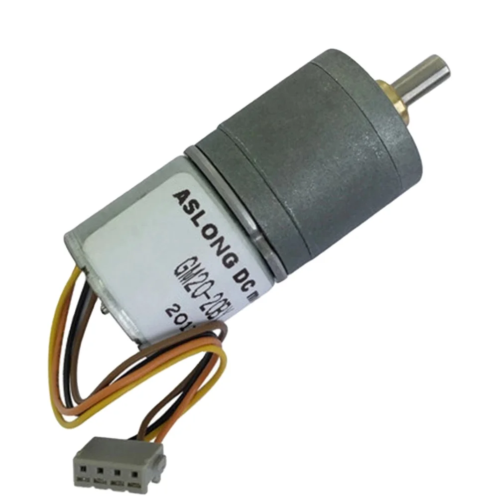 GM20 20BY 2 Phase 23 Degree 20mm 20by full metal gearbox gear stepper motor 12V (1600229000896)