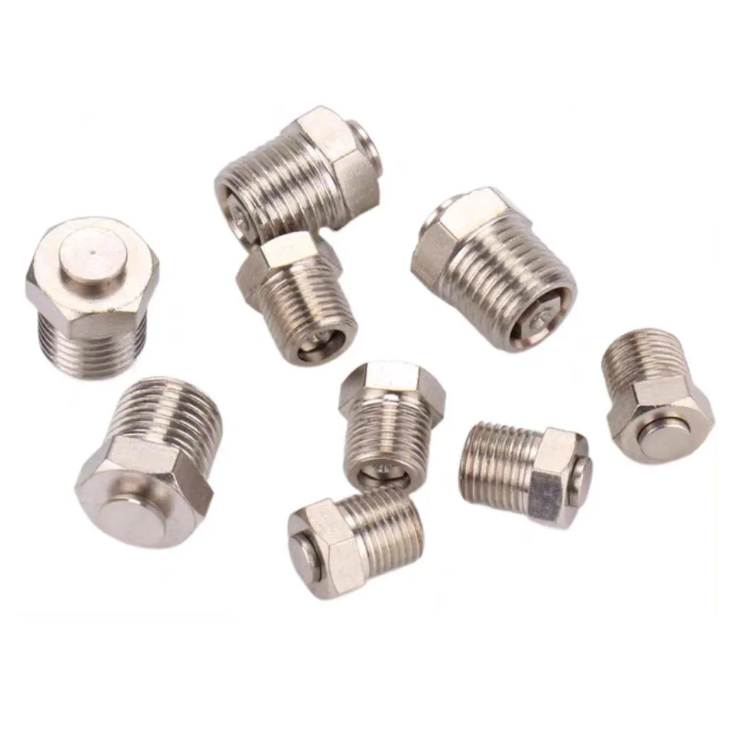 stainless steel hydraulic lubrication grease nipple relief vent valve zerk metric grease pipe fittings
