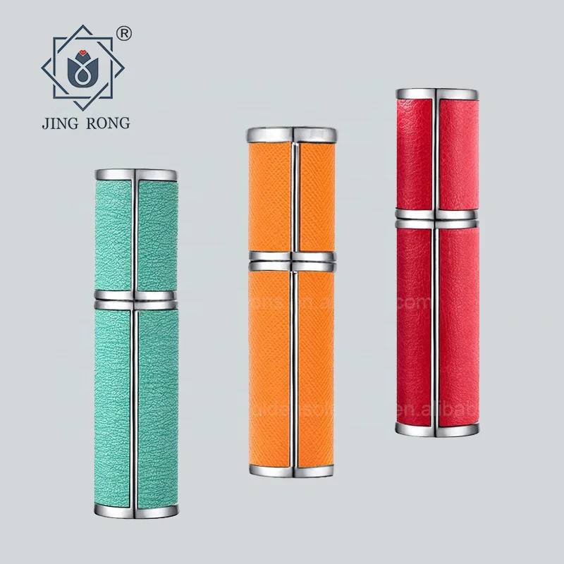 Bottle spray custom fragrance slim aluminum black refillable blue portable mini travel mist 5 10 15 ml perfume bottle spray