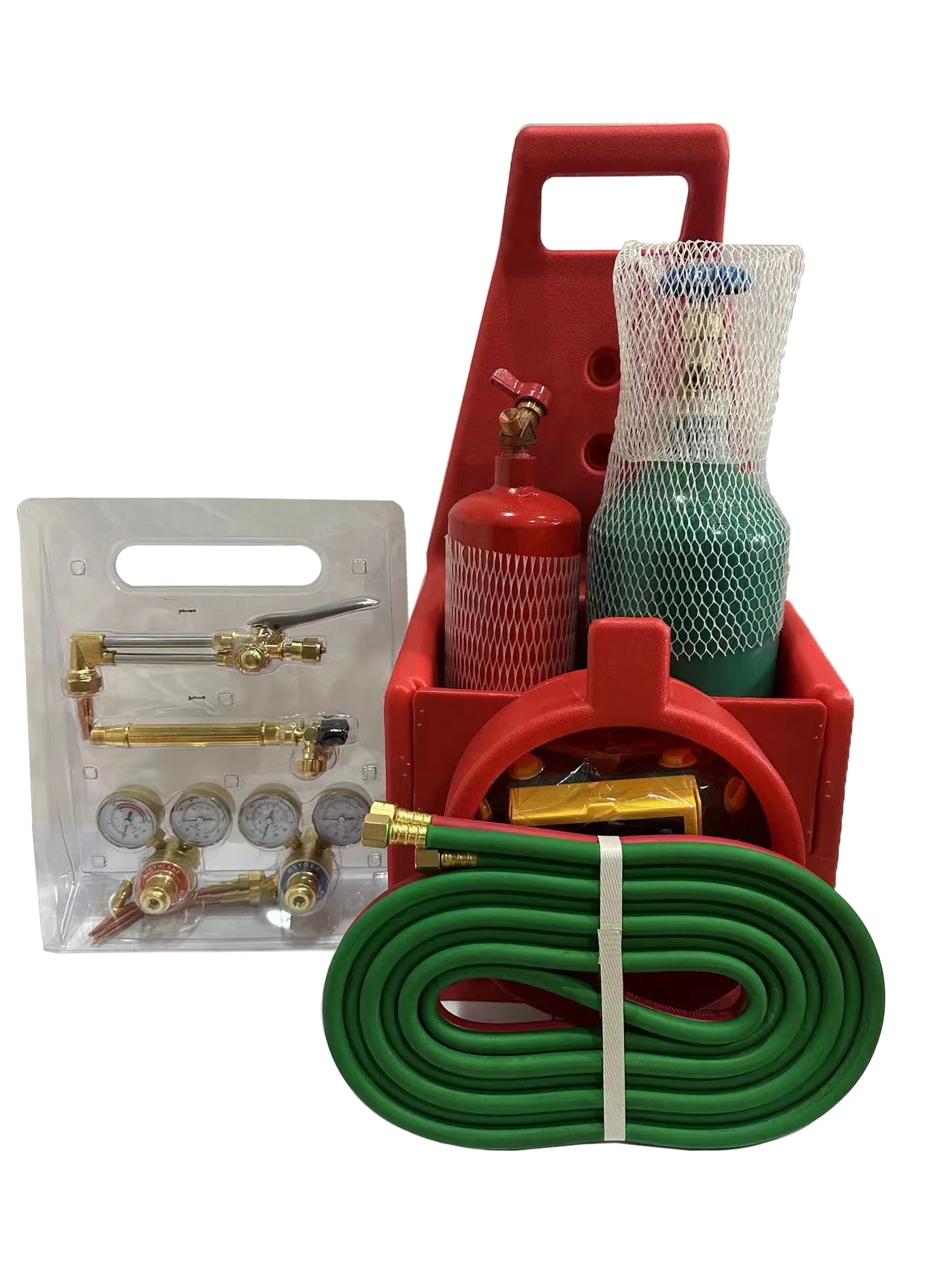 China Manufacture Welding & Cutting Kit Cylinder and Regulator with Tote