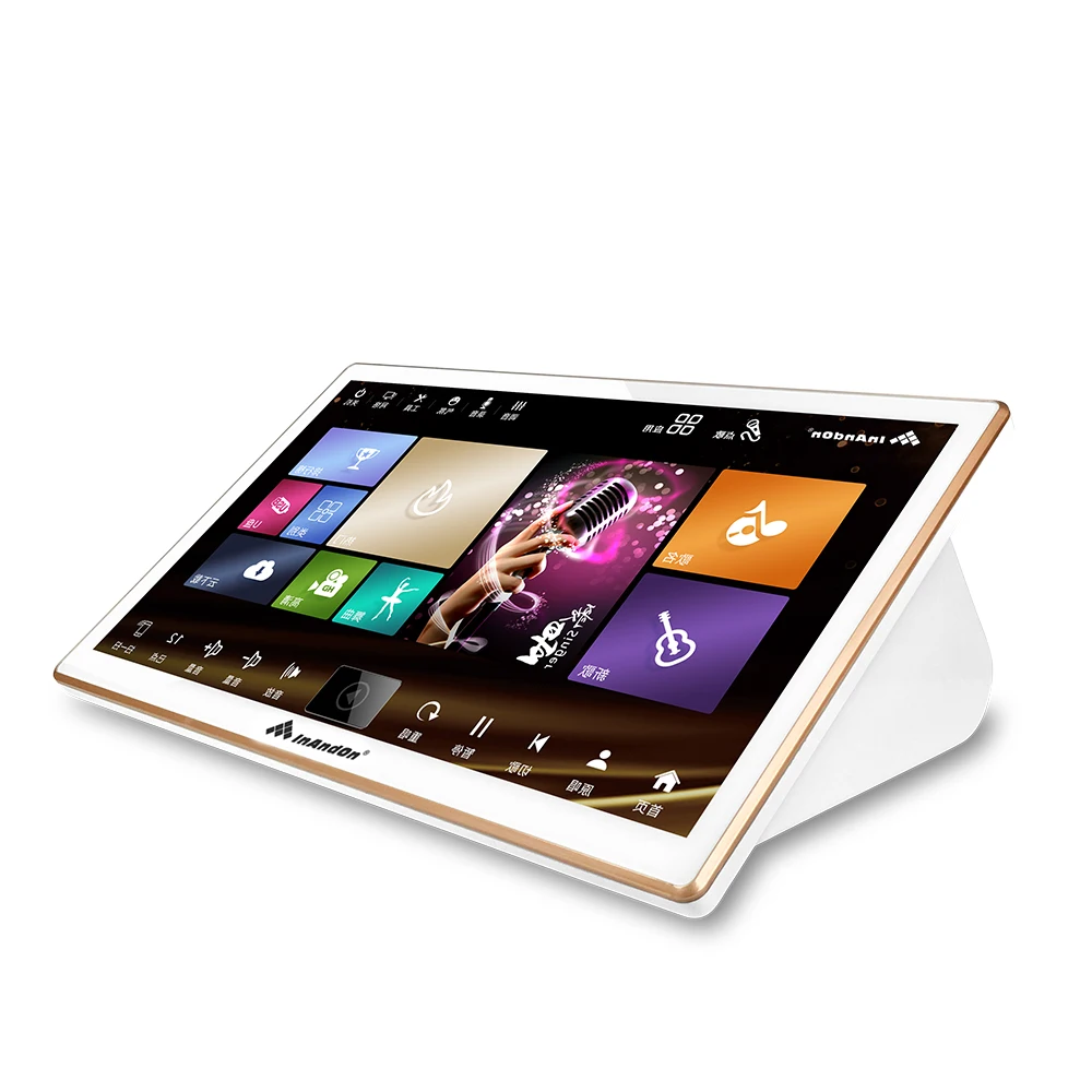 Portable Singing Machine Karaoke Set 18.5' Three In One InAndOn Karaoke System 4TB Wifi Home KTV JukeBox Chinese Karaoke Player