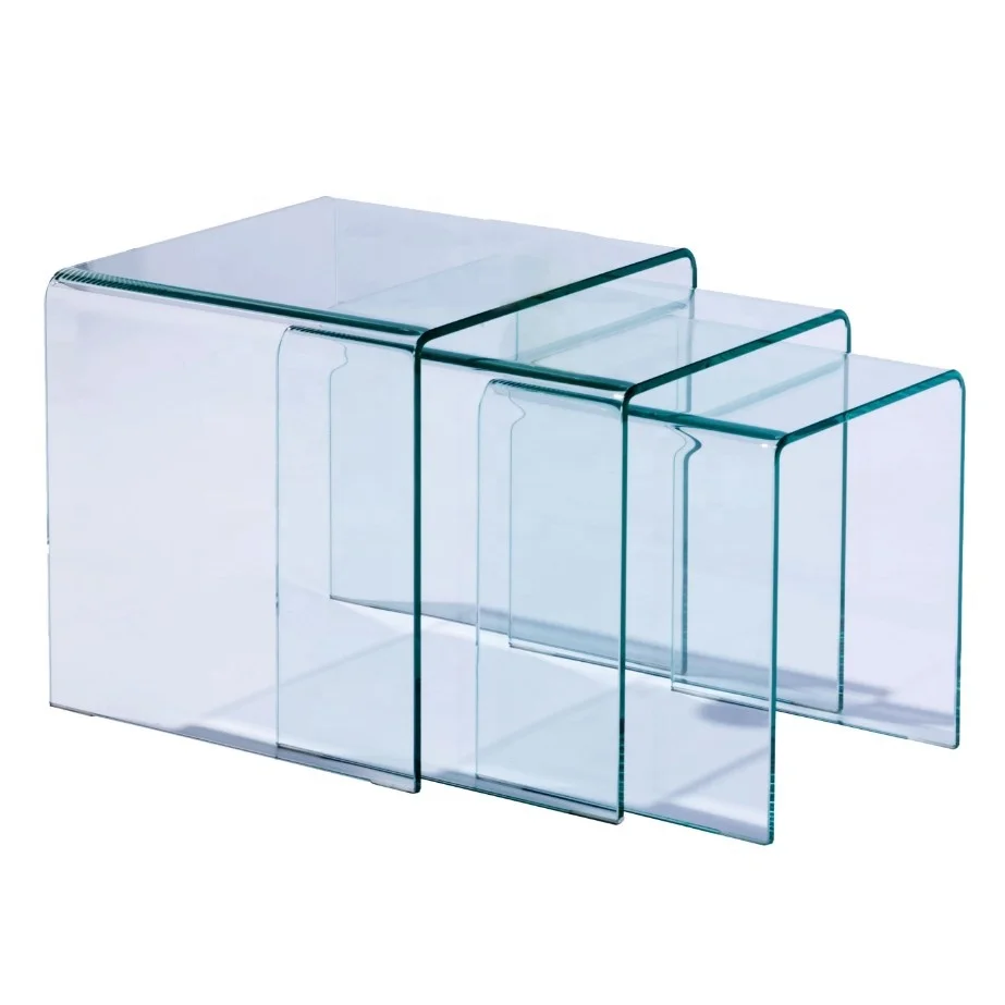 4mm 5mm 6mm 10mm bent curved laminated tempered glass for table showcase balcony