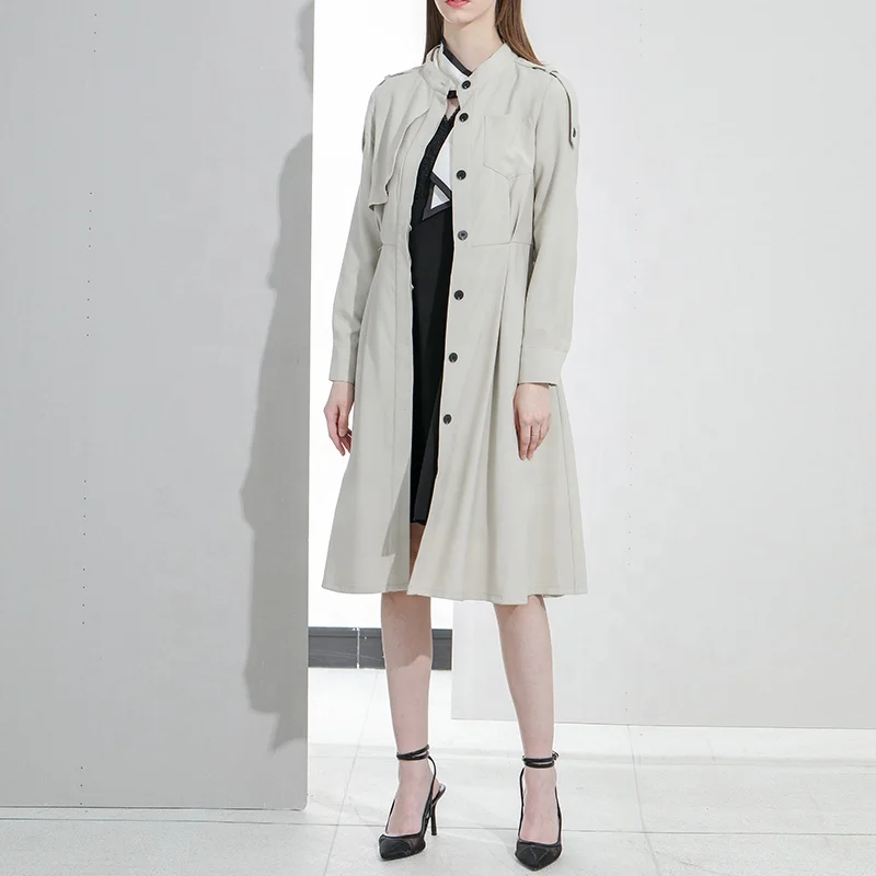 Huiquan custom black polyester blended fabric long sleeve waistband trim windbreaker