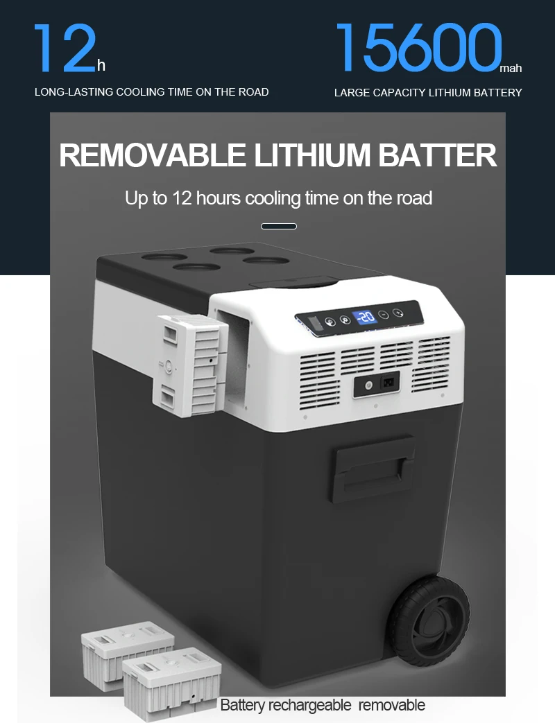 12v 45l переменного тока источник питания постоянного компрессор холодильника Электрический охладитель автомобильный холодильник одной зоны управление мобильным