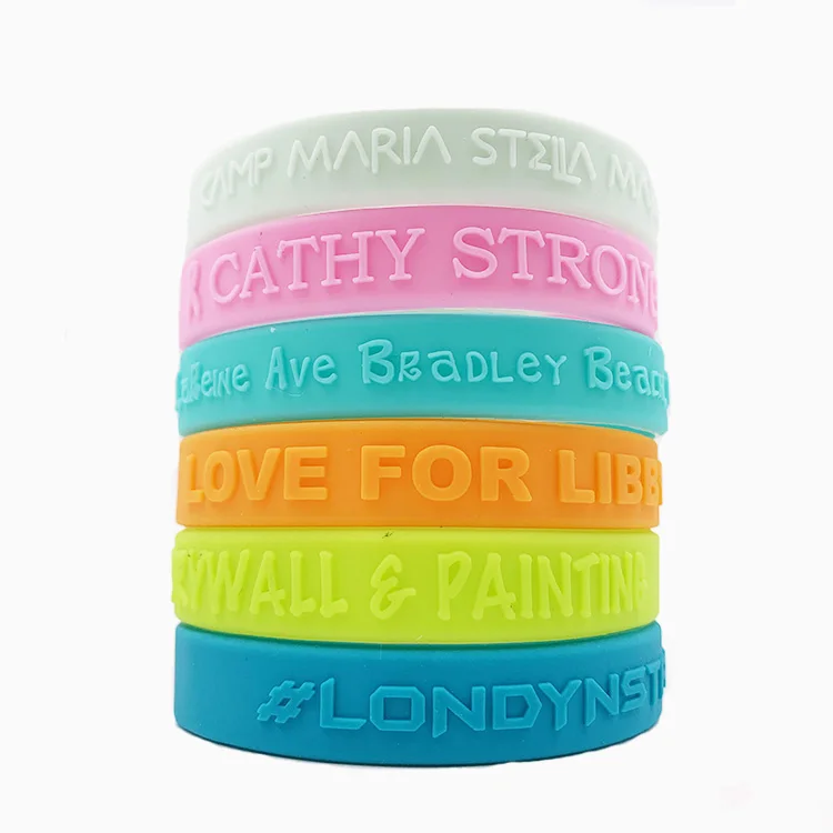 Personalized Make Your Own Rubber Wristbands Bracelets With Logo Cheapest Custom Silicone Wristbands