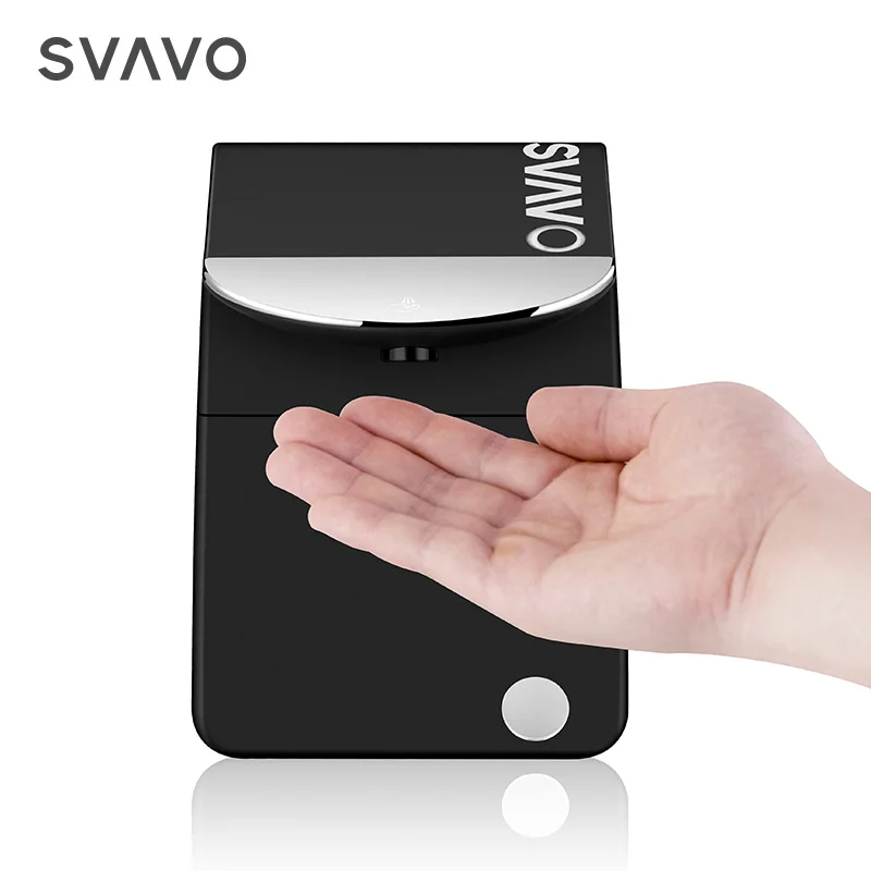 SVAVO Customized Refillable Plastic Sensor Desktop Automatic Alcohol Hand Sanitizer Dispenser Kitchen Soap Dispenser