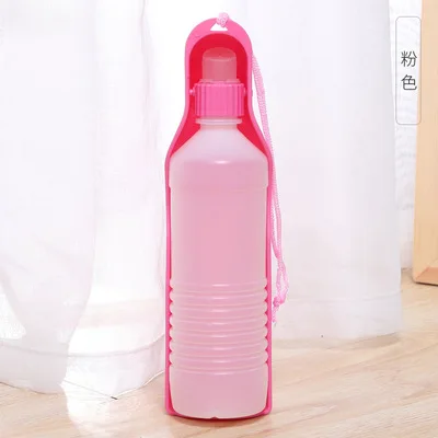 Лидер продаж 2022, пластиковая бутылка для воды для домашних животных на открытом воздухе, оптовая продажа, портативная бутылка для воды для прогулок с собакой