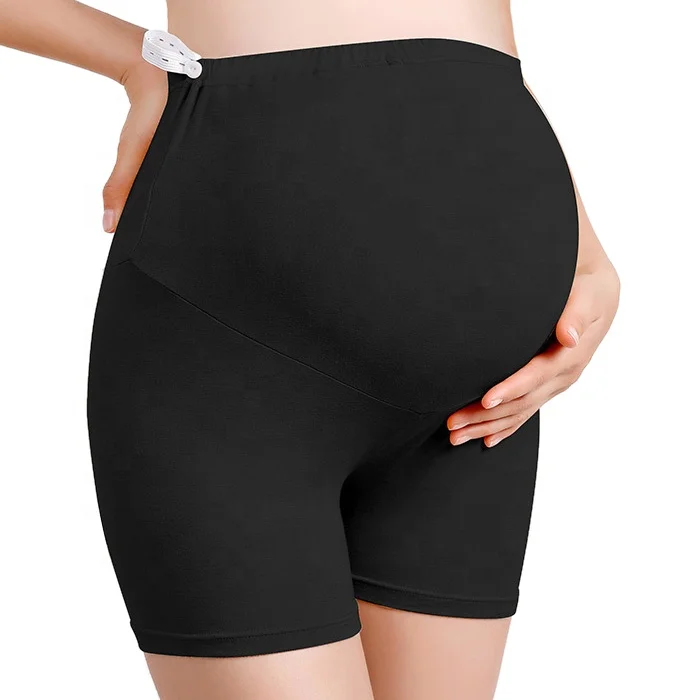 Pregnant Women Comfort Short Length Adjustable Waist Elastic Maternity Pants