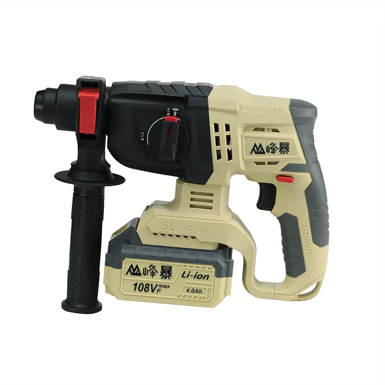Portable Cordless Battery Electric Jack Rotary Hammer Drill Demolition Wood Breaker Machine