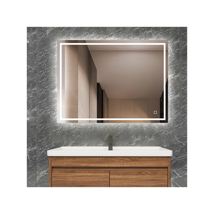 Good Quality Luxury Hotel Large Bathroom Led Backlit Led Lights Bathroom Mirror