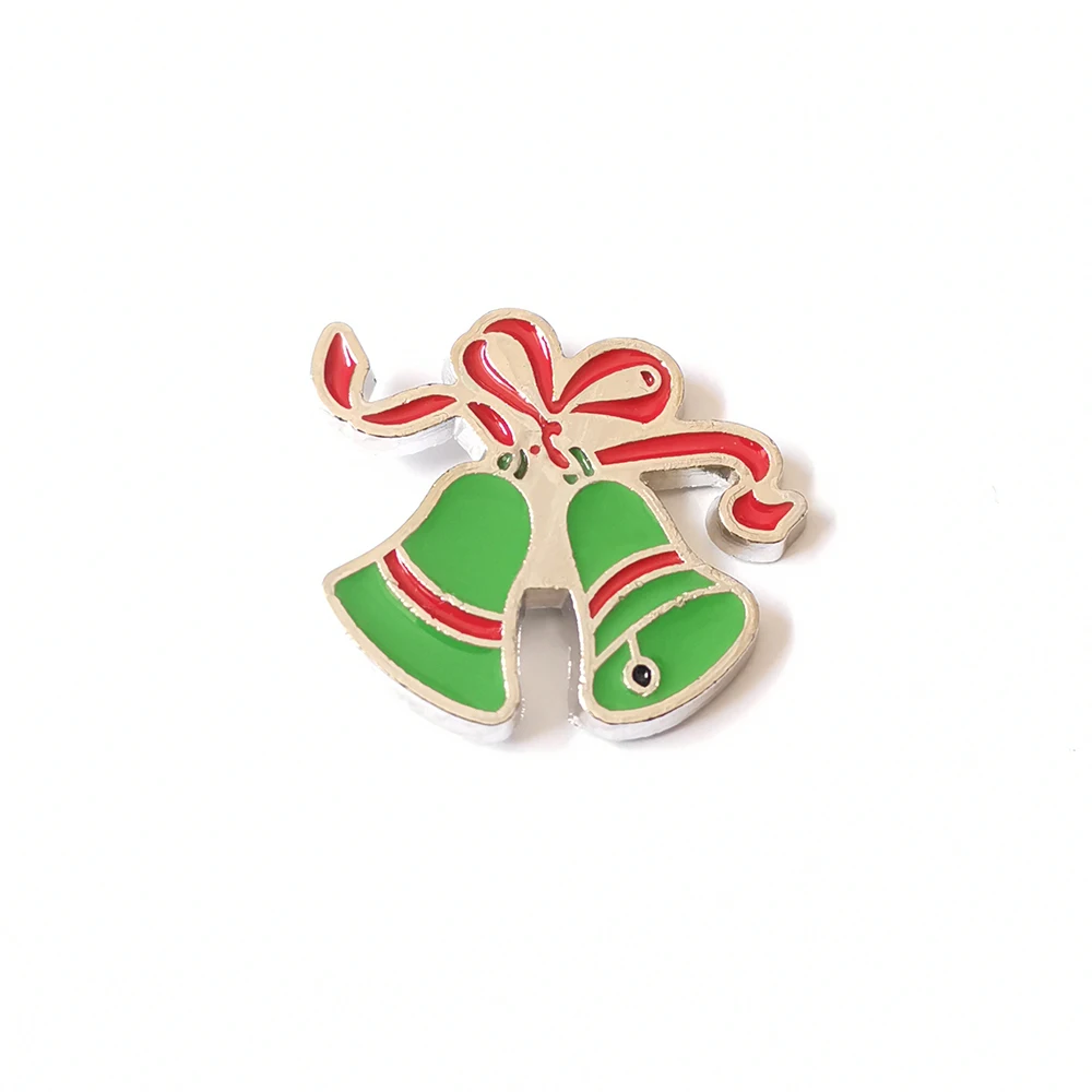 Christmas Brooch Bell Snowman Santa Claus Snowflake Elk Pins Enamel Brooches For Women Fashion Party Jewelry Gifts
