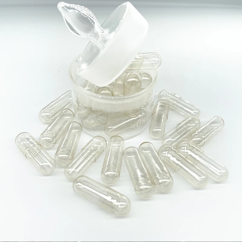 Size 0 Capsule shell bovine GELATIN CAPSULE FILLING POWDER TRANSPARENT WHITE
