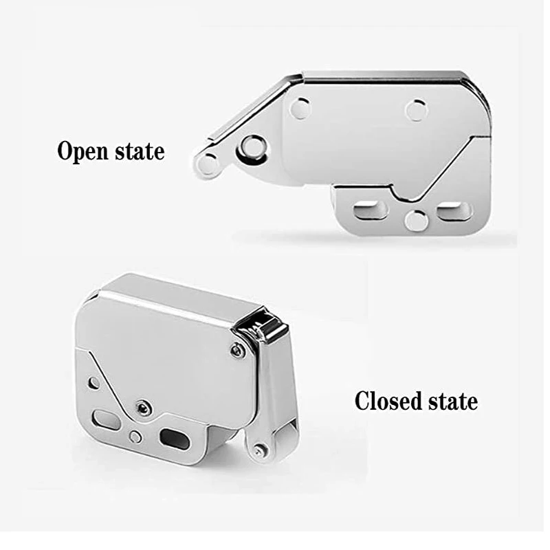 Mini Touch Latch Steel Automatic Spring Catch Cabinet Wardrobe Push to Open Touch Catch Latch Lock