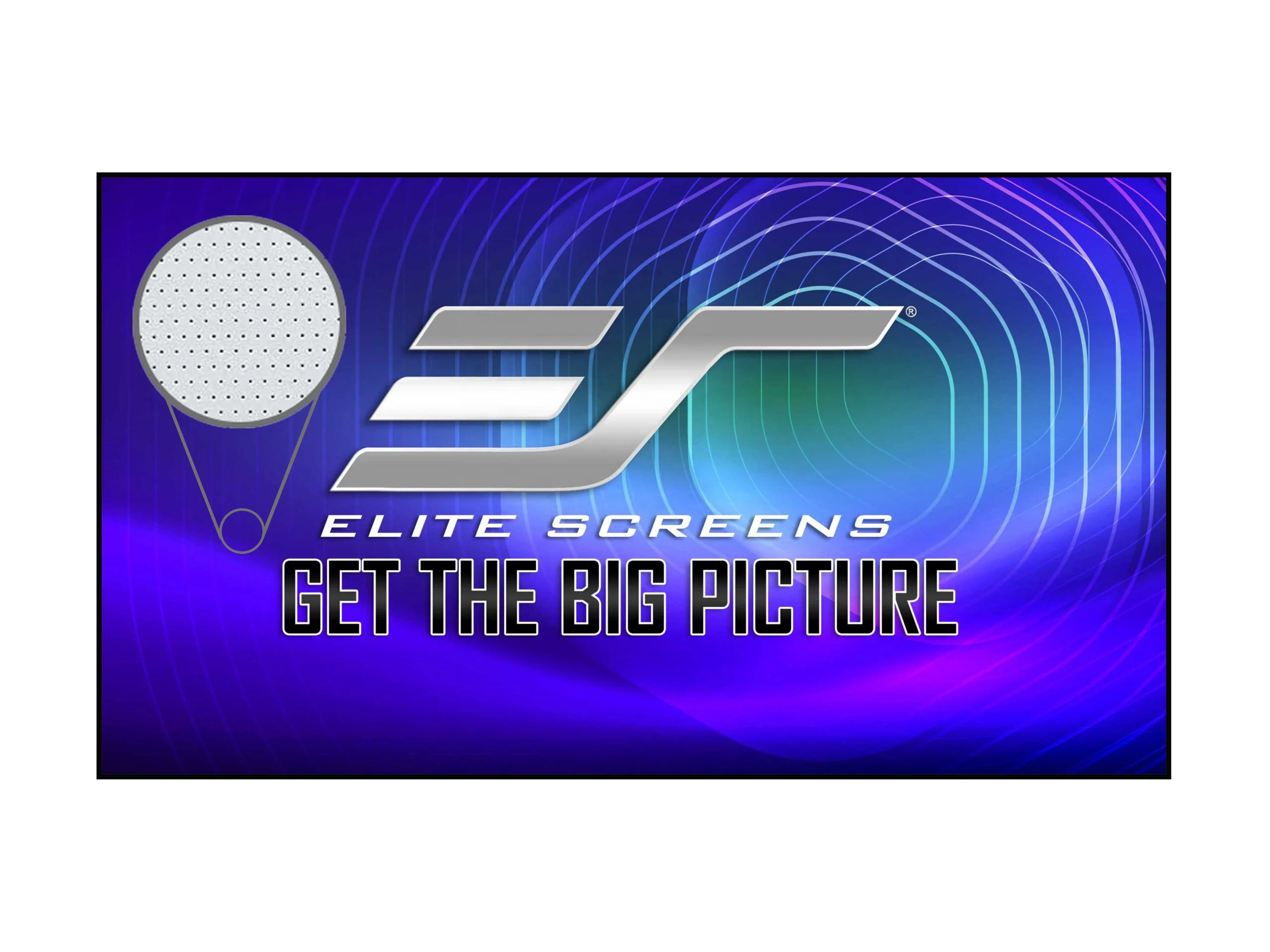 16:9 1.1Gain projection Fixed Frame Acoustically Transparent 150 inch ALR Screen for laser projector