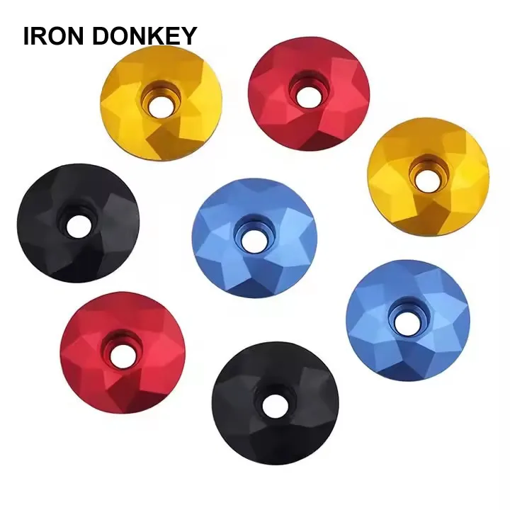 Iron Donkey Hot Selling Customized Logo Mountain Bike Bracket Road Bike Bowl Cover Front Fork Bracket Cover Valve Stem Cover