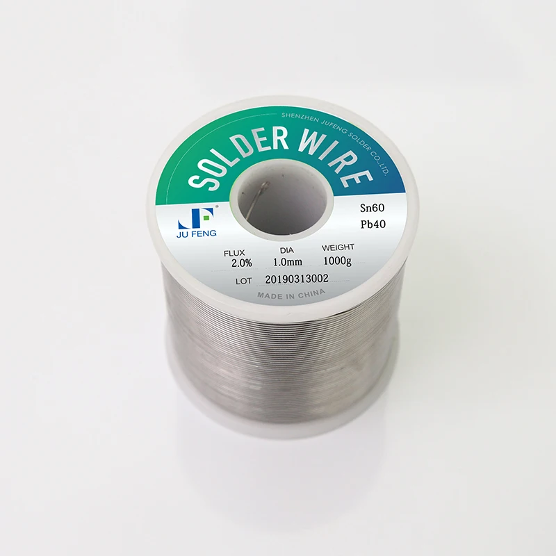 Jufeng Flux Cored Solder Wire Sn60/Pb40 Leaded Solid Welding Wire