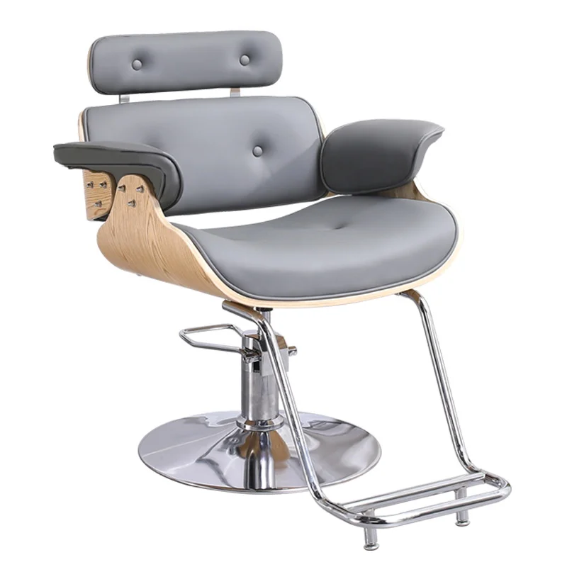 cheap men barbershop chair black beauty salon pink furnitureGolden handrailchair barberHair salon specialsalon equipment barber