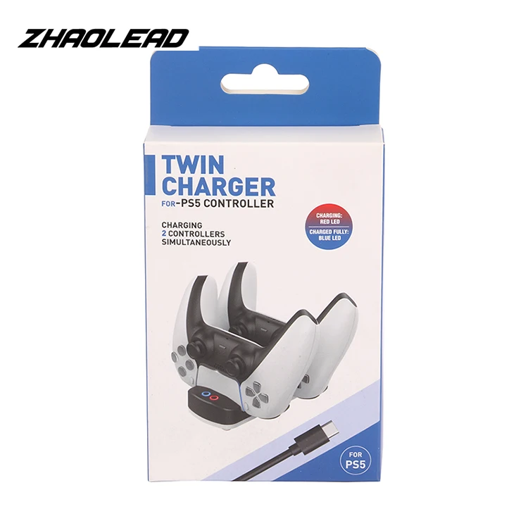 ZHAOLEAD Wholesale 3 In 1 With Usb Data Cable Power Bank Fast Charger Gamepad Charging Sockets Ps5 Battery Controller Sockets