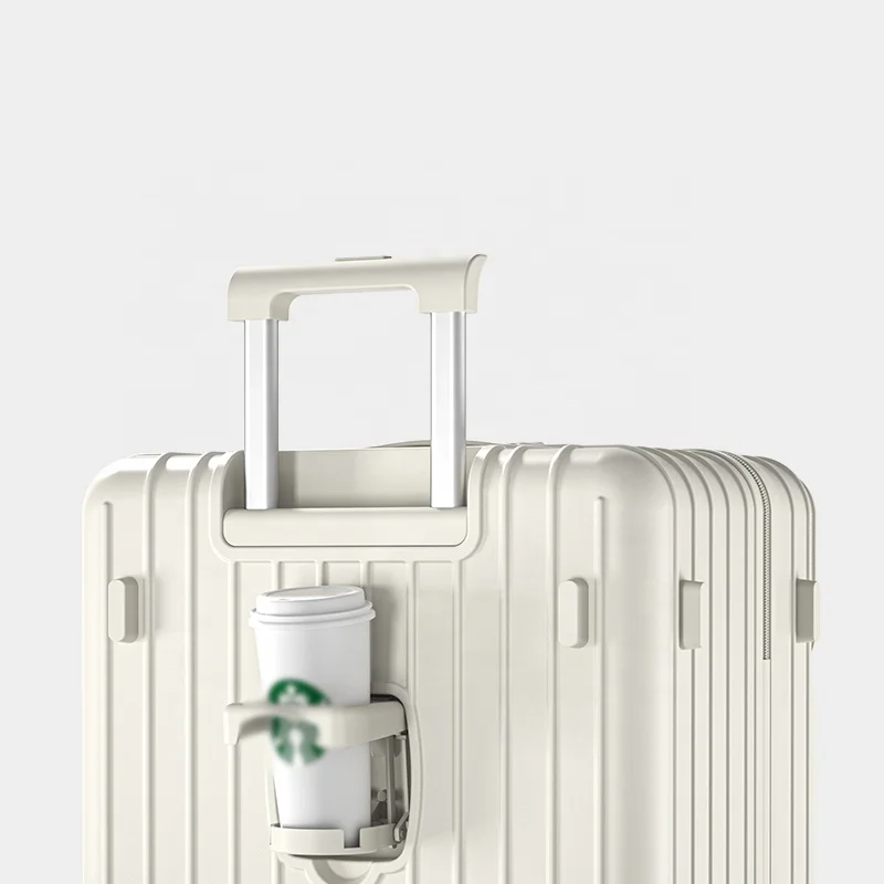 Custom Open Front with TSA Lock Cup Holder Bag 360 Degree Wheels for Travel Luggage Manufacturers Suitcases Luggage