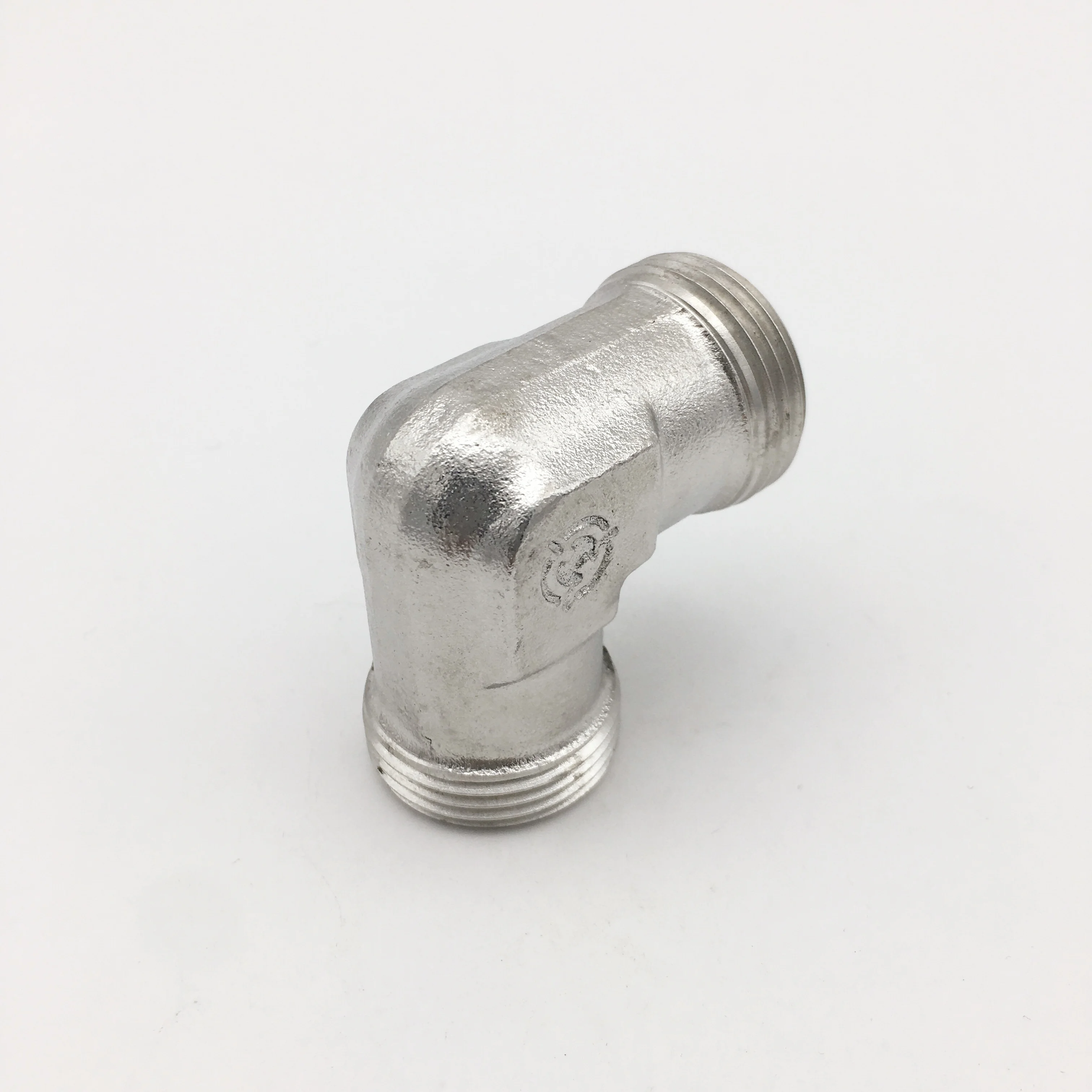 Parker Steel Zinc Plated Hydraulic Elbow Threaded Adapter, 4EMK4S, G 1/4 Male G 1/4 Male