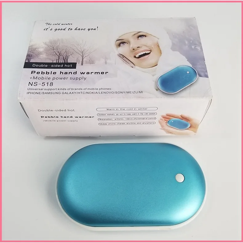 Best selling products 2022 mini power bank mobile charger innovation portable charging hot pack electric 5V/5000mAh hand warmer