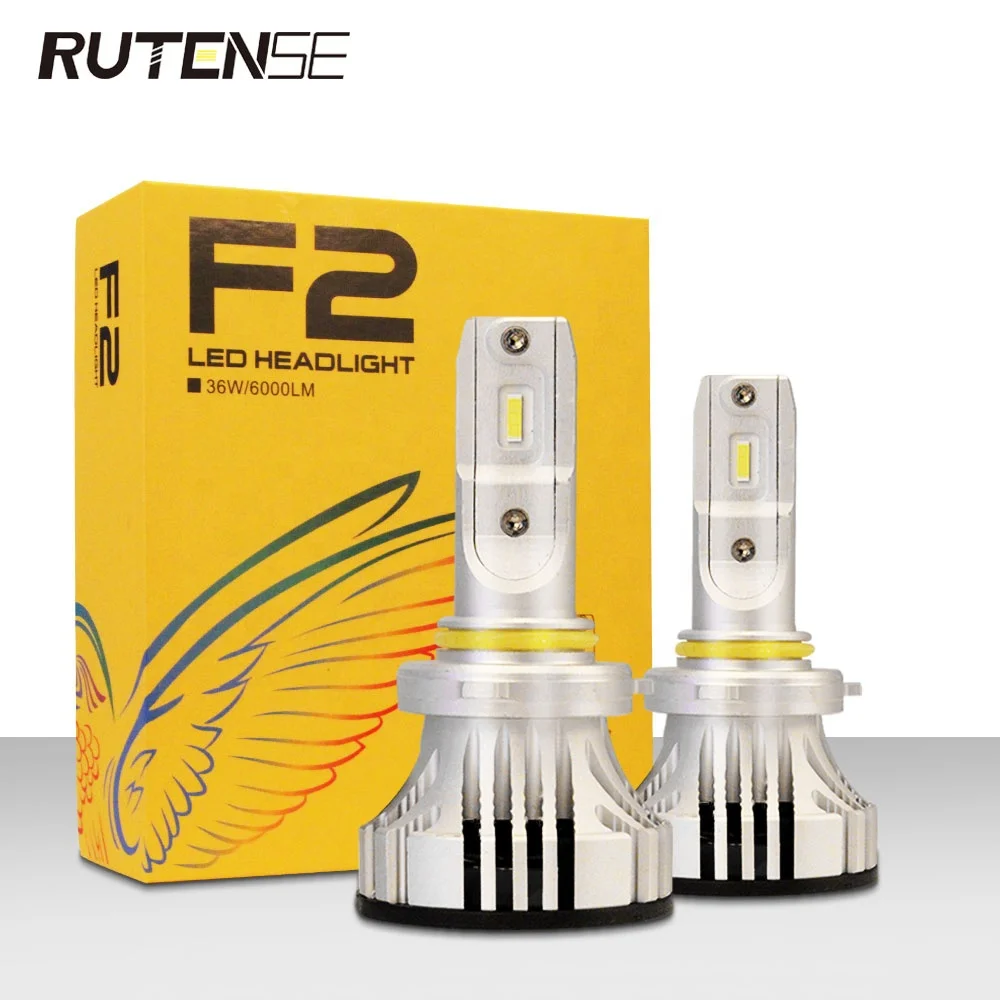 RUTENSE High Lumen F2 Car LED Lights 12V Auto Parts High Power LED Headlight Bulb H7 15000Lm Car LED Head Bulbs