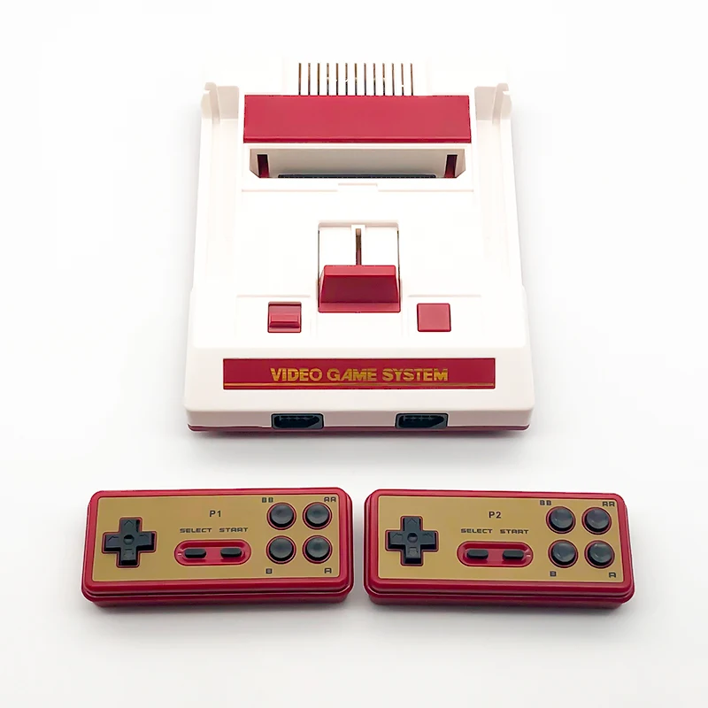 Wireless Red and White video game console wireless 2.4g controller HD VIDEO game console 118 FC games