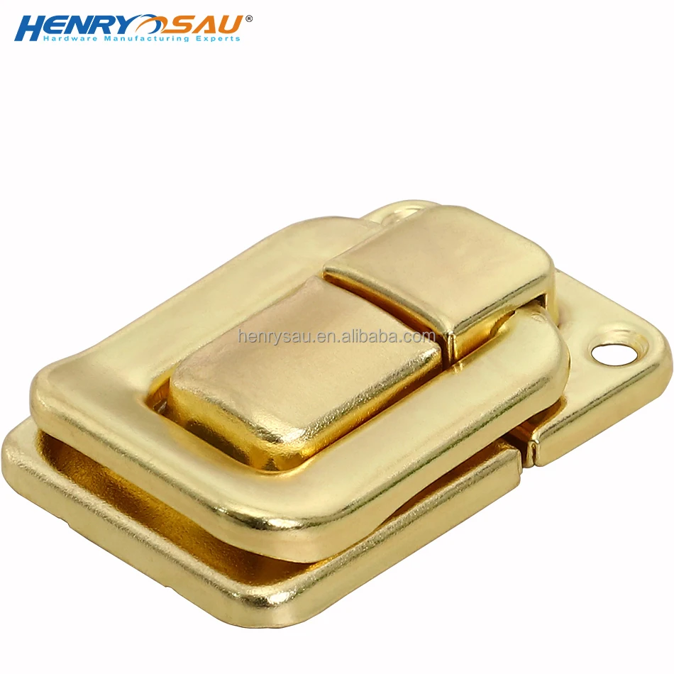 Economical metal jewelry box hasp lock in gold suitcase cabinet draw latch lock mild steel lock guitar case suitcase steel latch