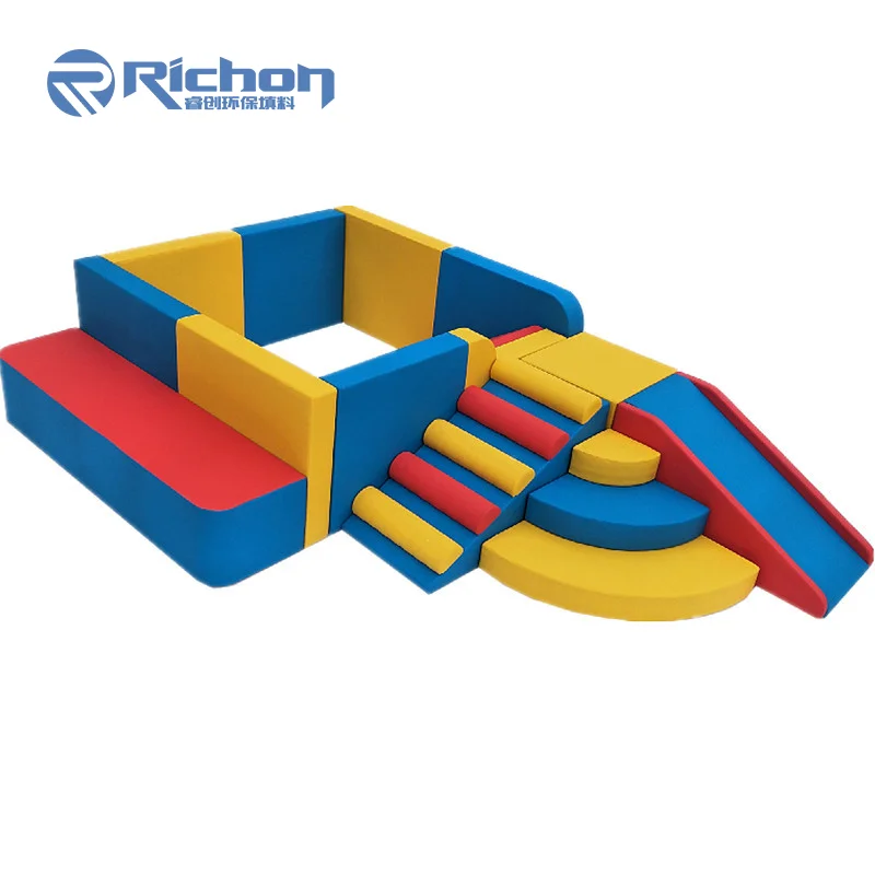 Kid Party Rental Equipment Big Round Foam Large Commercial Circle Toddler White Soft Play Ball Pit With Slide