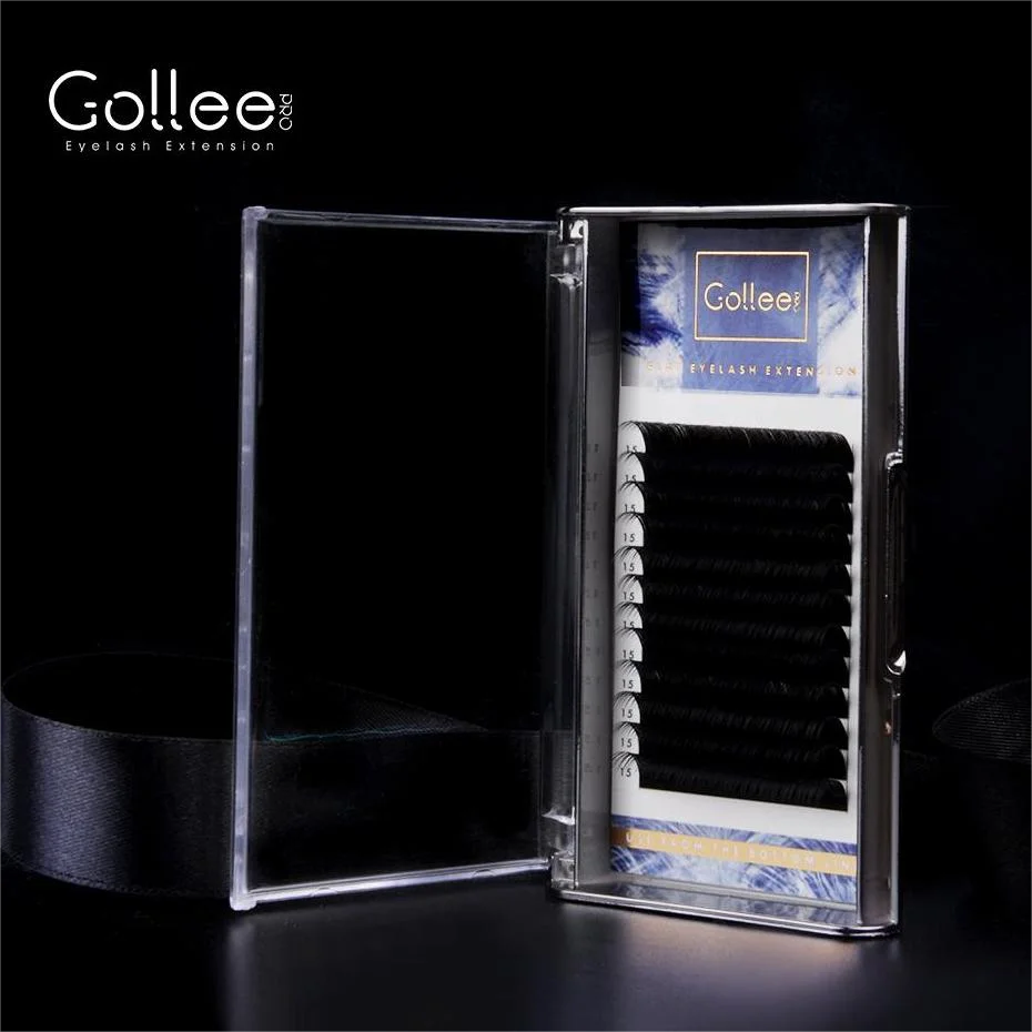 Gollee Wholesale Traceless Eyelashes Flat Individual Hand Made Eyelash Extensions