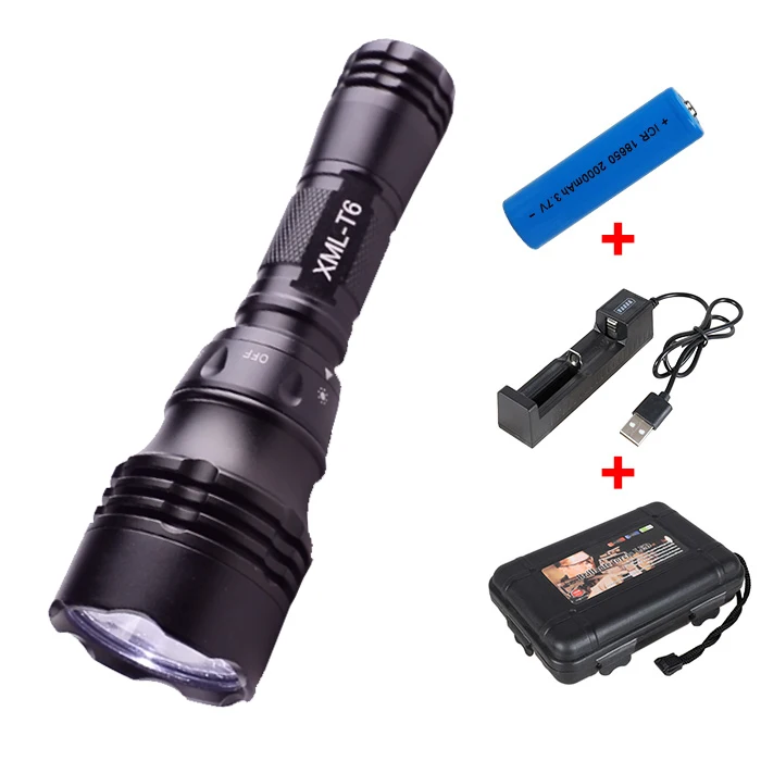 Aluminum Alloy Diving Equipment USB Rechargeable Underwater Waterproof Led Torch Scuba Dive Light Led Diving Flashlight