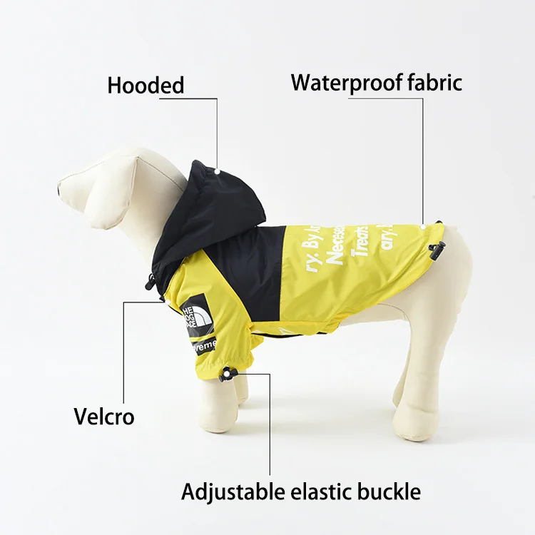 Pet Apparel Clothes Dresses Outfits Fancy Hoodies Waterproof Rain Cheap Fashions Face Designer Polyester Small Big Dog Jacket