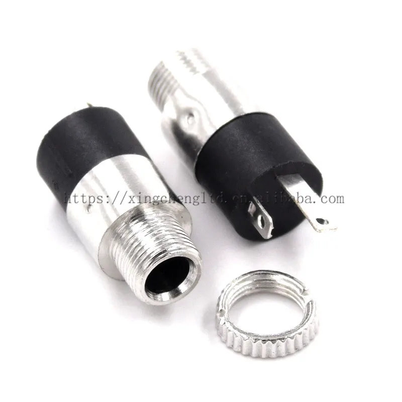 Audio Headphone Connector PJ-392 Cylindrical Socket Stereo Female PJ392 3.5MM Sockect Jack with Screw 3.5 Adapter Audio & Video