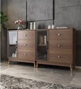 Modern bedroom light luxury chest of drawers storage cabinet Nordic living rooml sofa side cabinet storage cabinet