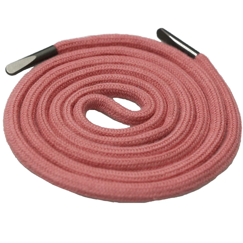 Hotsale cotton NEW Drawstring with End Aglet Tips For Hoodie round rope metal special color