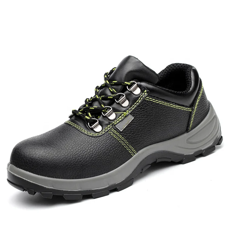 Oil-resistant and waterproof of two-layer kraft PU injection-moulded safety shoes safety boots