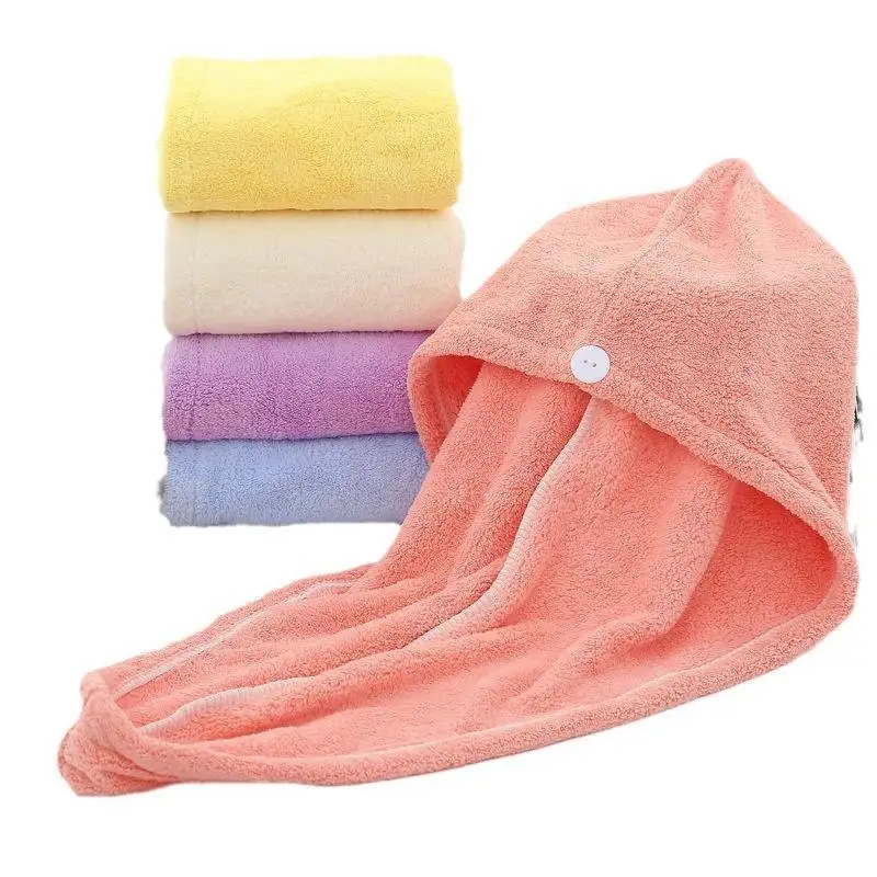 Clearance microfibre hair towel wrap 300 gsm multicolor thick quick dry hair towel wrap for women