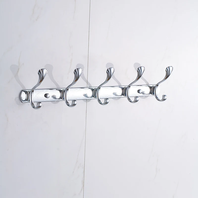Zinc Alloy 3-8 Robe Hook Clothes Hook Rack Chrome Bronze Golden