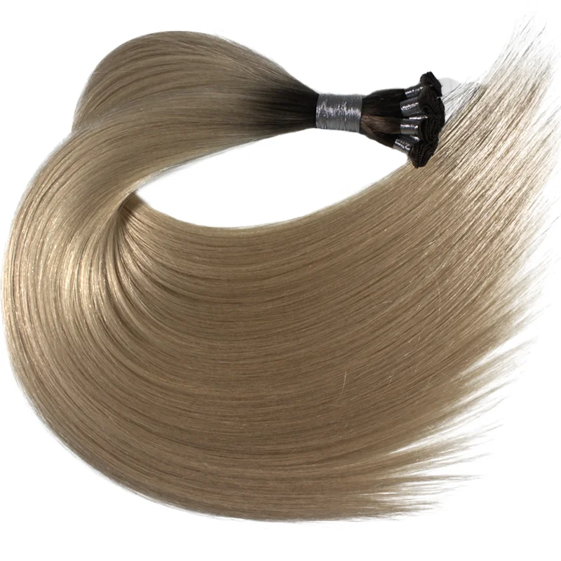 Salon Quality Cuticle Intact Remy Russian Hair Genius Weft Invisible100%  Human Hair