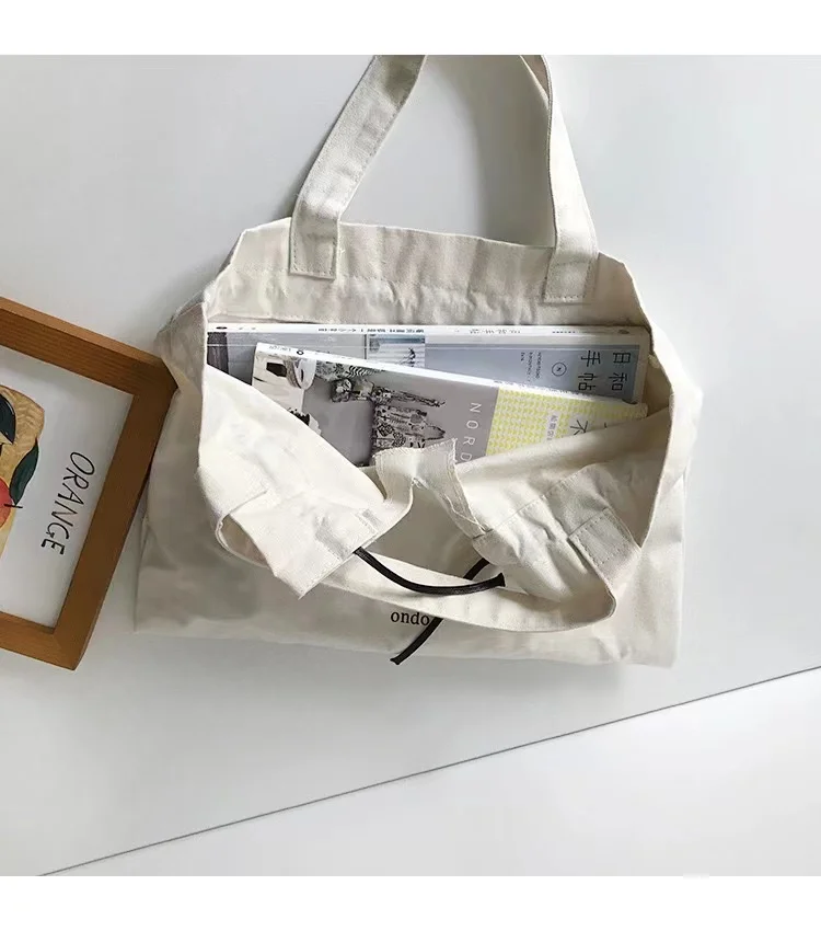 Xuerry Wholesale Small MOQ eco-friendly reusable nature drawstring bag custom logo print shopping tote bag canvas cotton bag