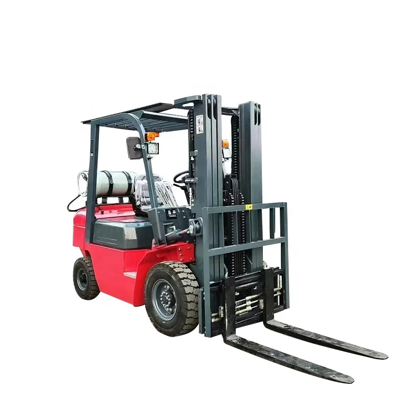 LPG Forklift Forward Moving Four Wheel Drive Balanced Weight Gasoline LPG Dual Fuel Internal Combustion Forklift 3 Ton 5 Ton