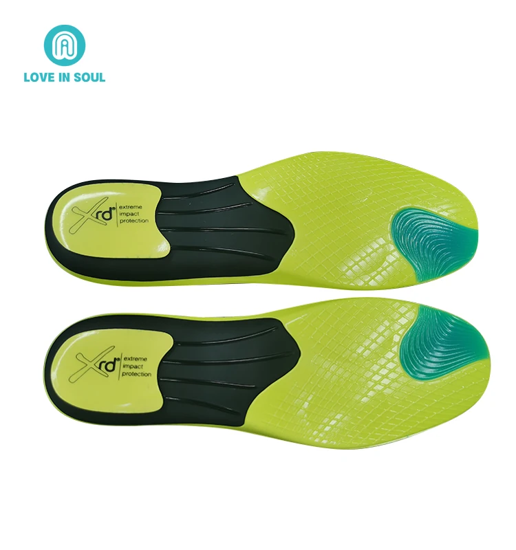 PU Insole Breathable Sports Insoles, Poron Cushioning Shoe Inserts Orthotics Arch Support Insoles for Men Women Free 500 CN;FUJ