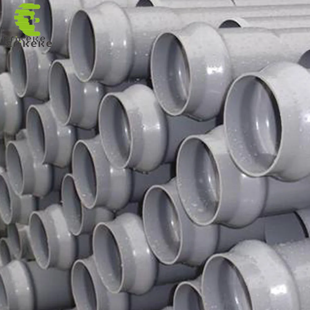 Factory 100% New Material O Belled End  200mm Diameter Pvc or Upvc Perforated Drainage Pipe Water Supply