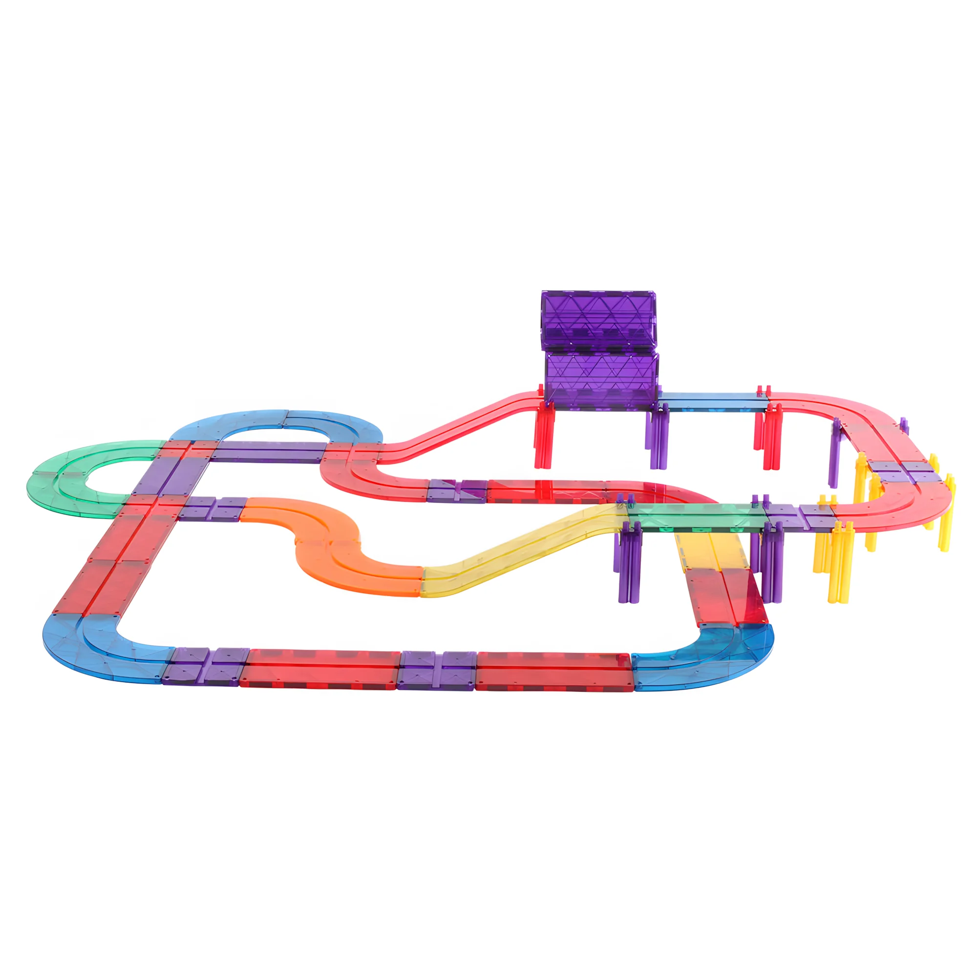 Good Quality Ball Run Racing Track Assemble Game Pipes Building Magnetic Blocks Toy Set For Kids Toys