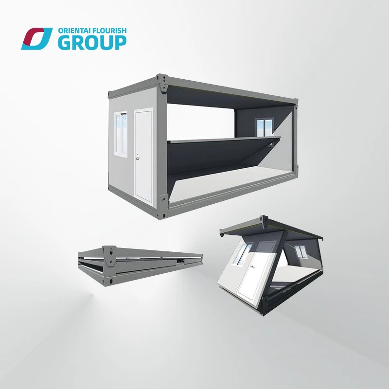 New folding container 15 mins quick installation cheap prefab Construction site container office steel container house
