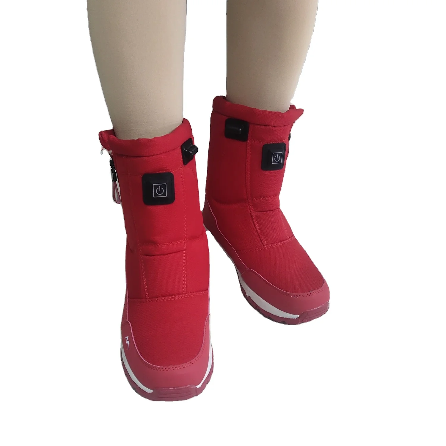 usb heating long winter female women ladies girls fur snow hunting boots for women autumn and winter